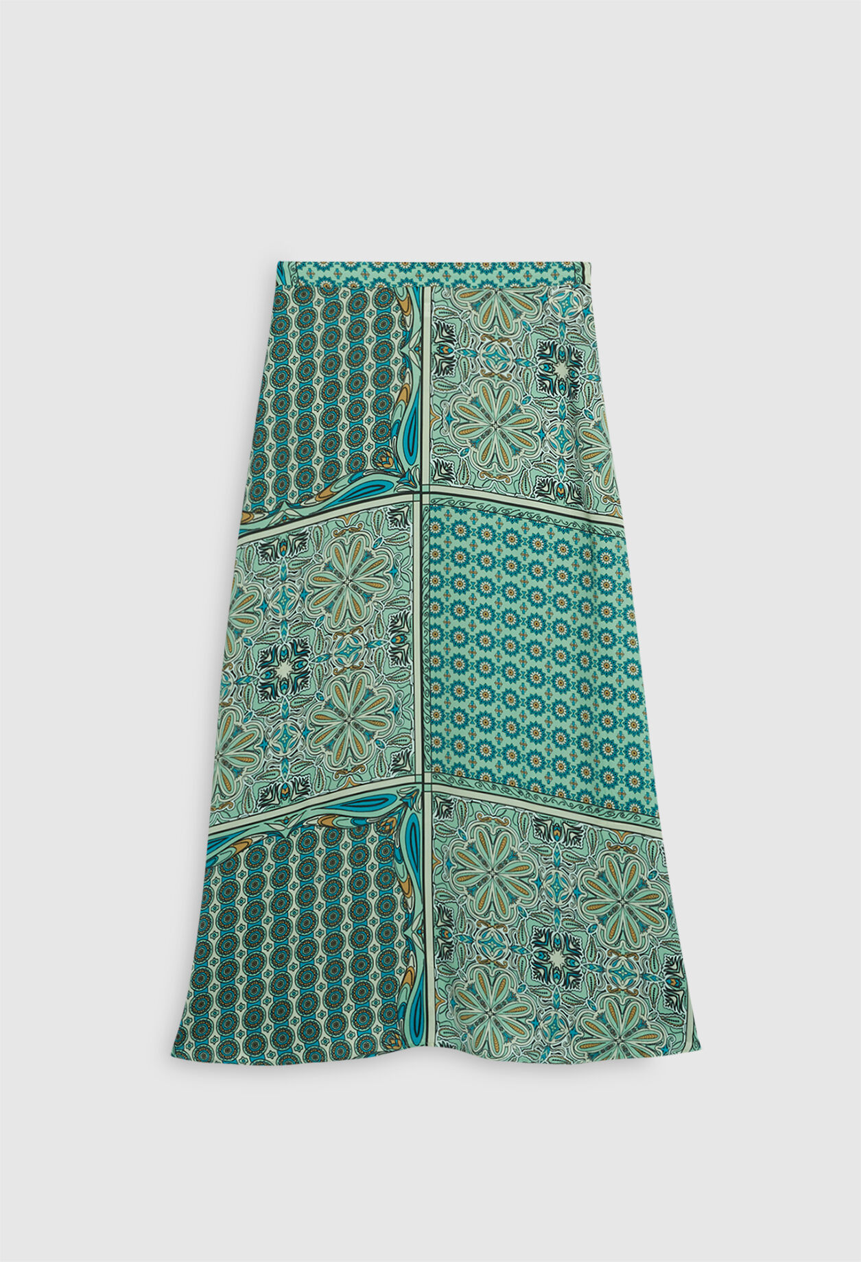 Printed midi skirt