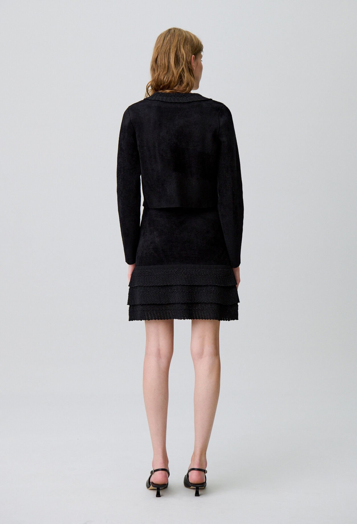 Velvet knit skirt