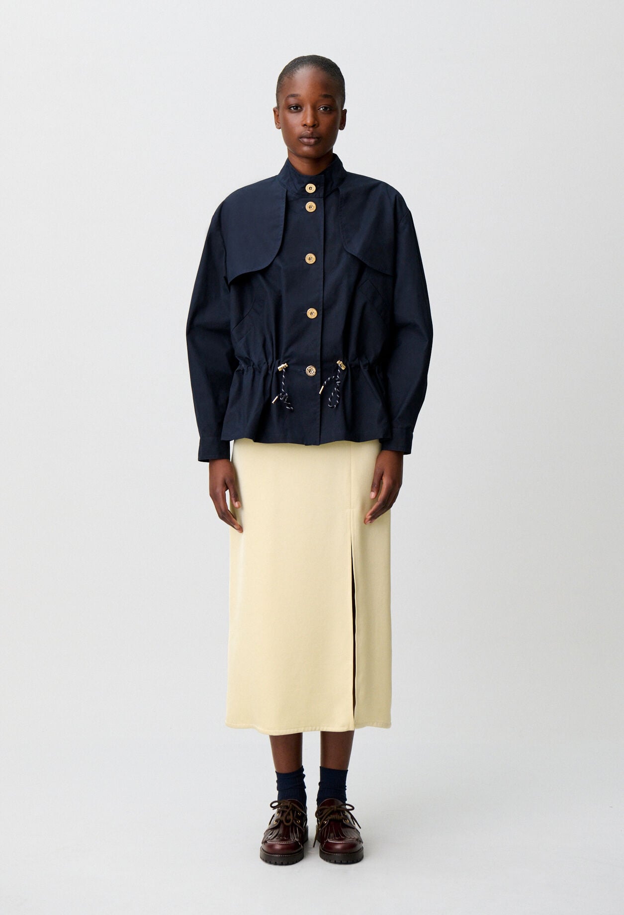 Waxed gabardine jacket