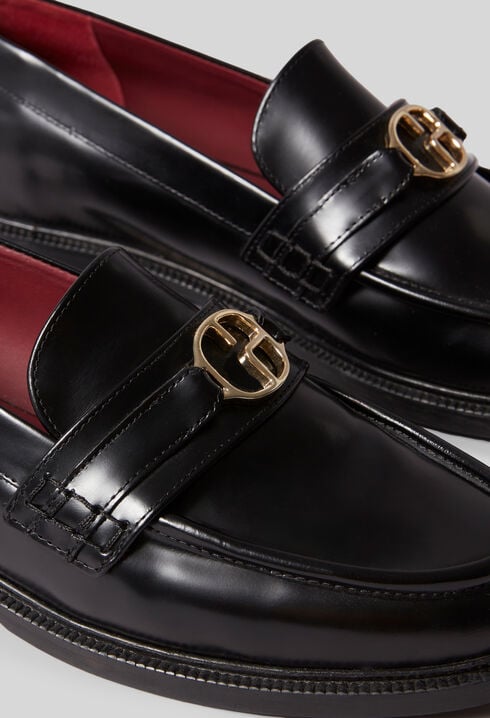 Leather loafers