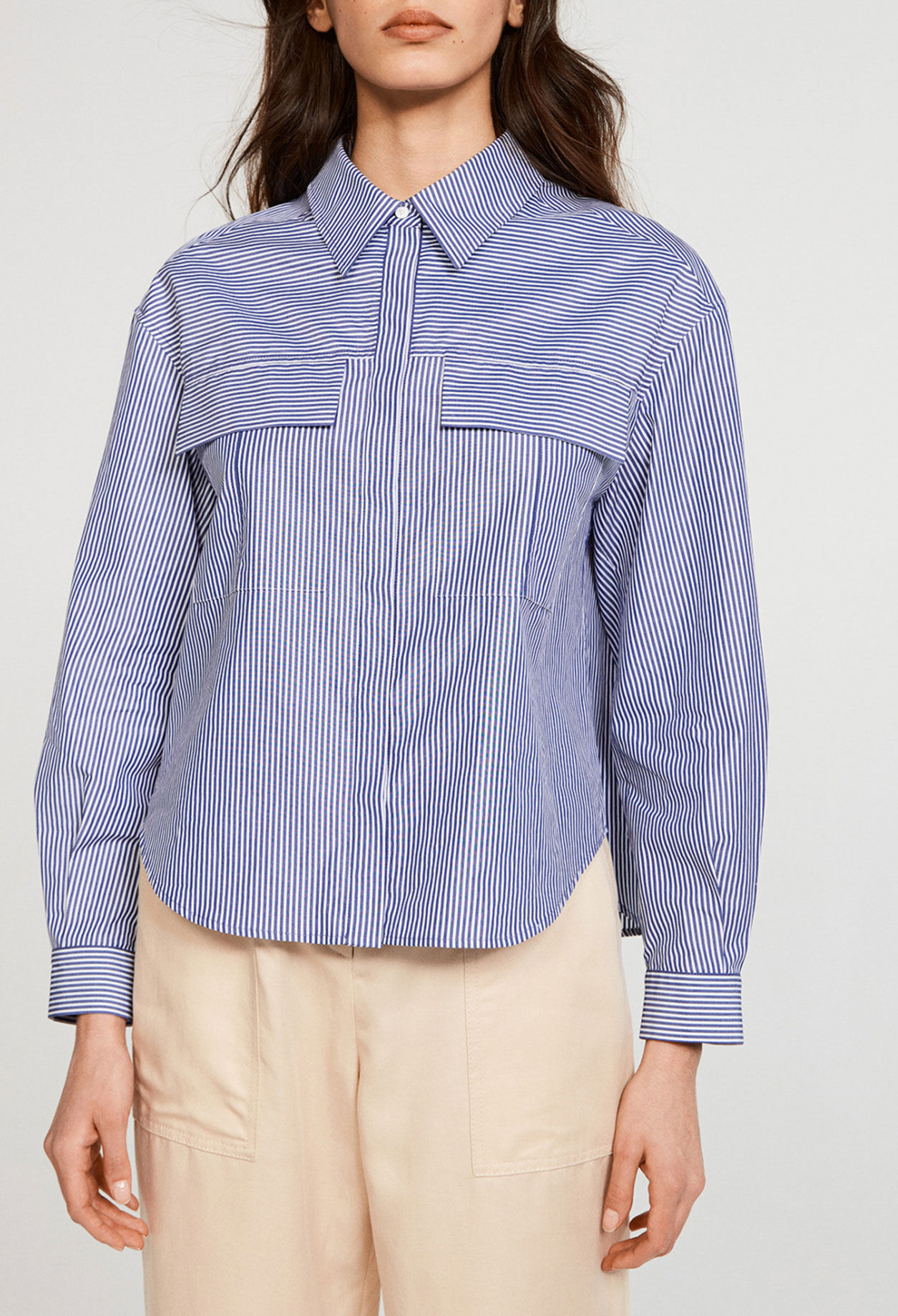 Striped organic cotton shirt