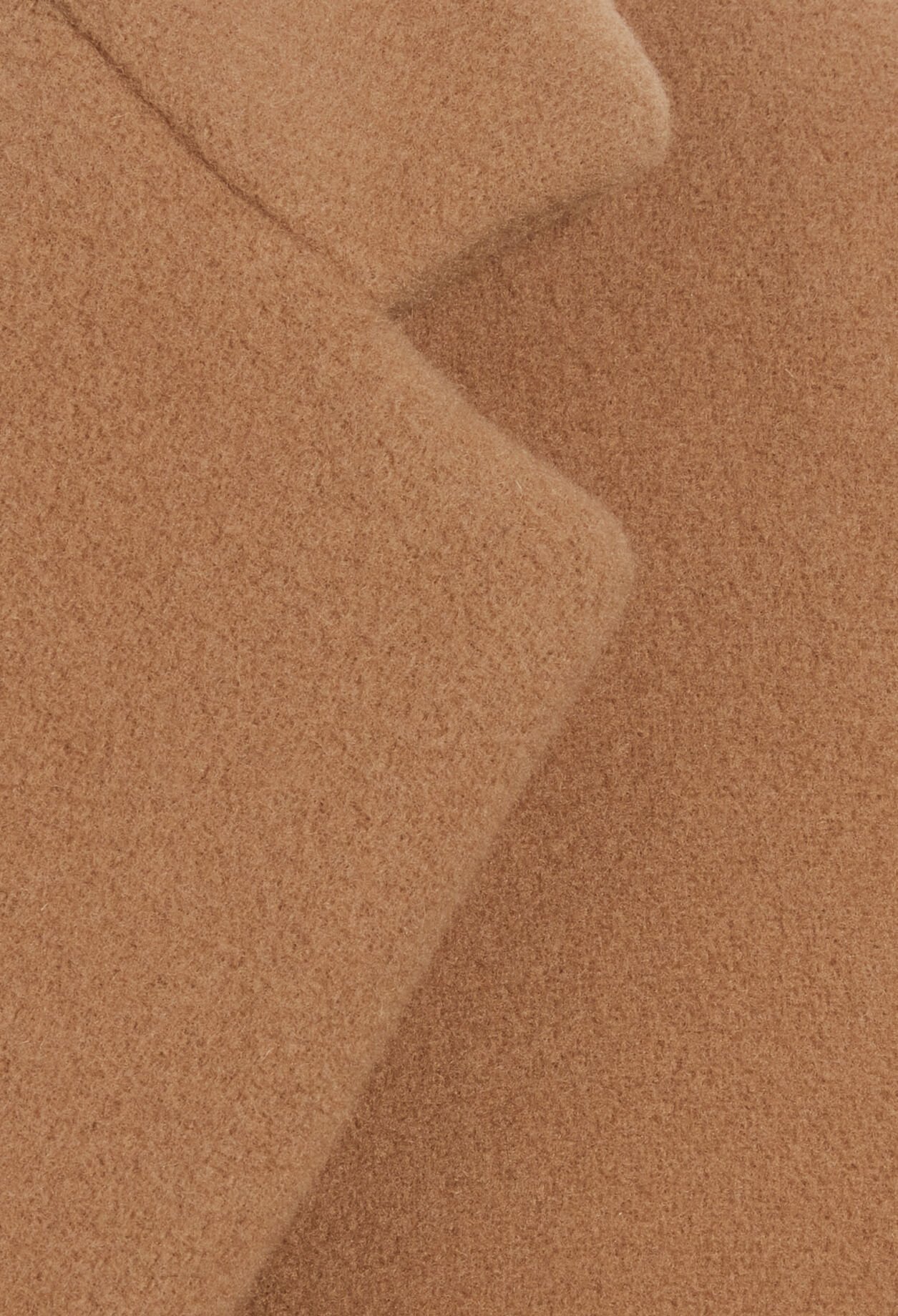 Mid-length wool blend coat