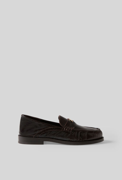 Patent leather loafers