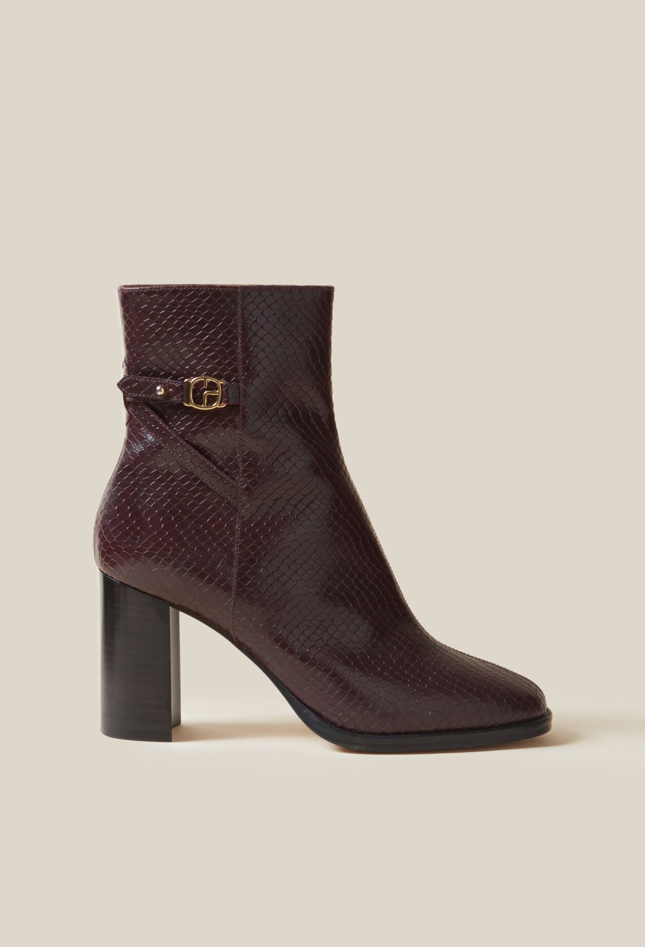 Glossy Snake Effect Boots
