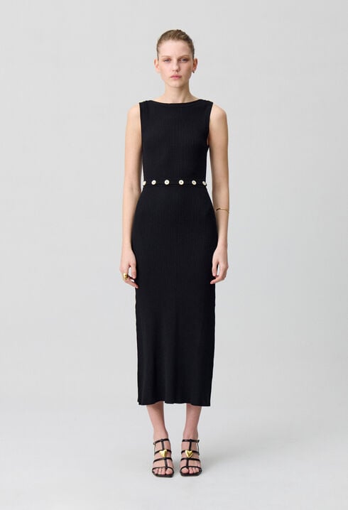 Mid-length knitted dress