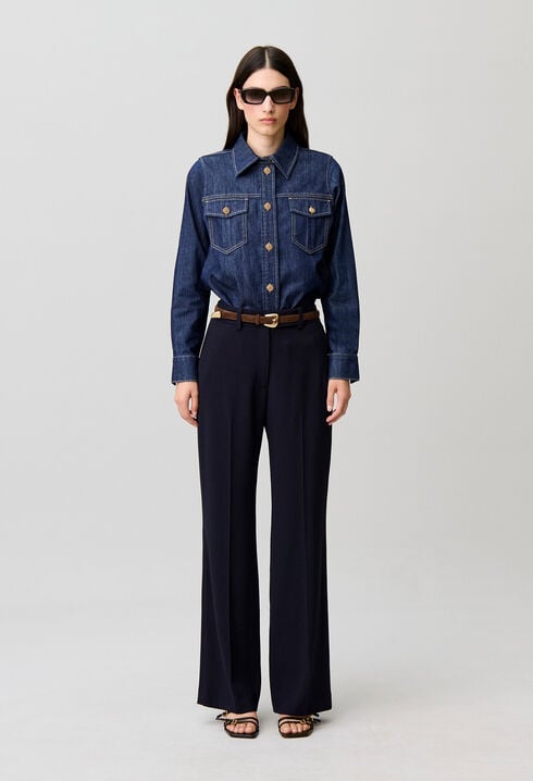 Tailored Straight-Leg Trousers
