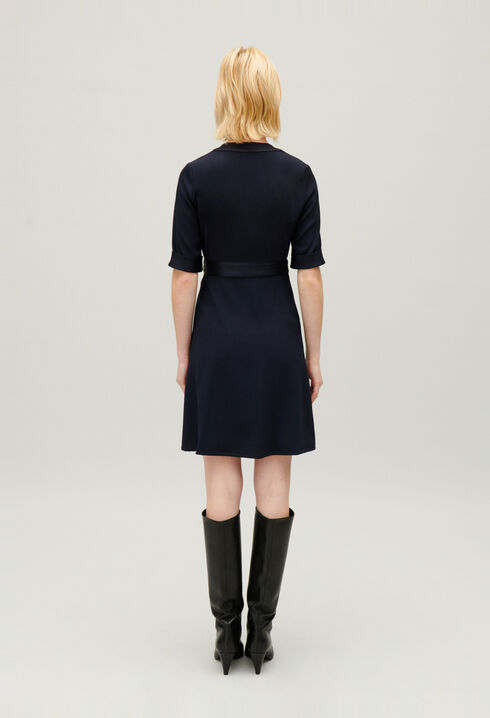 Plain wrap dress