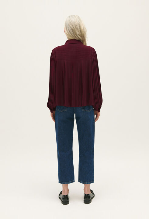 Pleated blouse