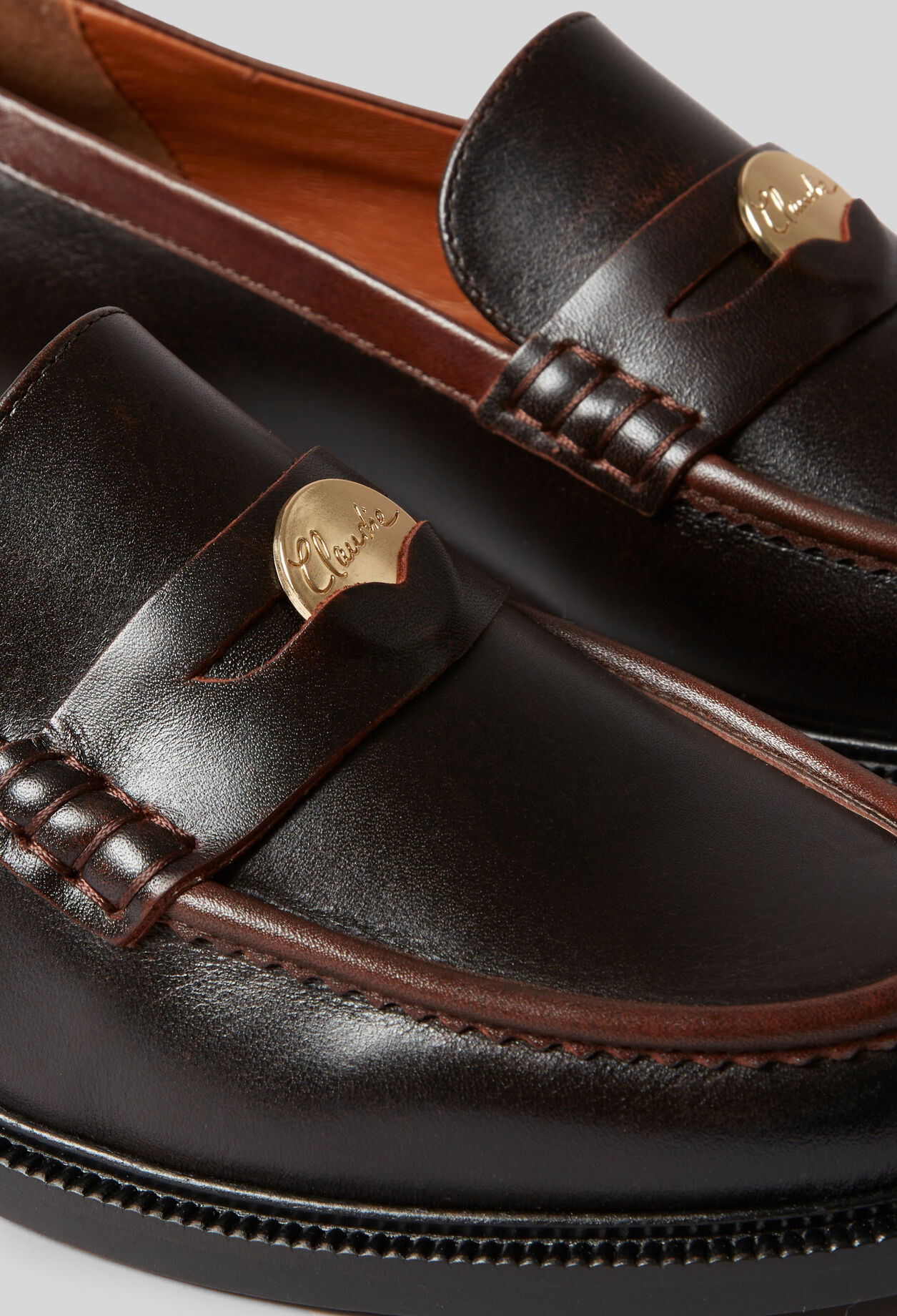 Chocolate Leather Loafers