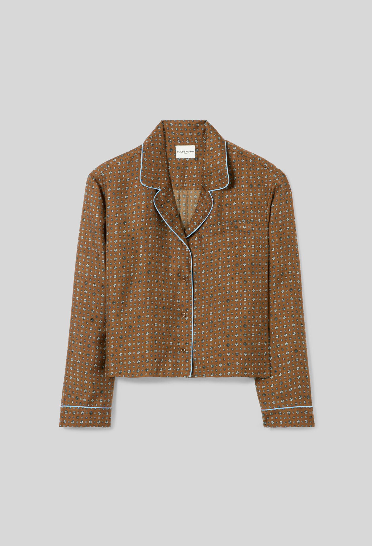 Printed silk shirt