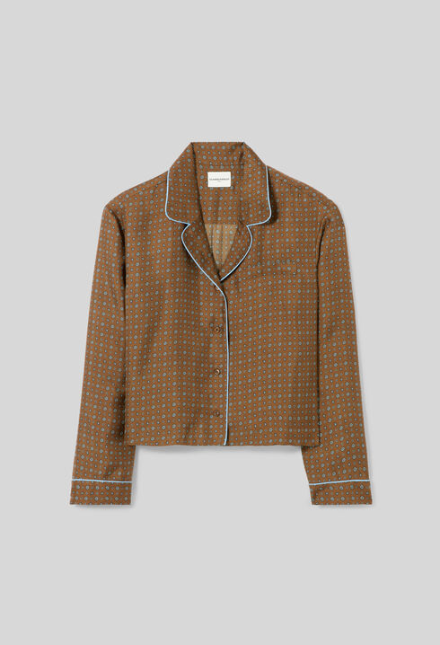Printed silk shirt