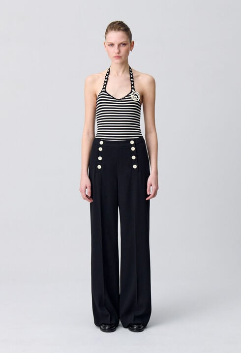 Straight-Leg Sailor Trousers