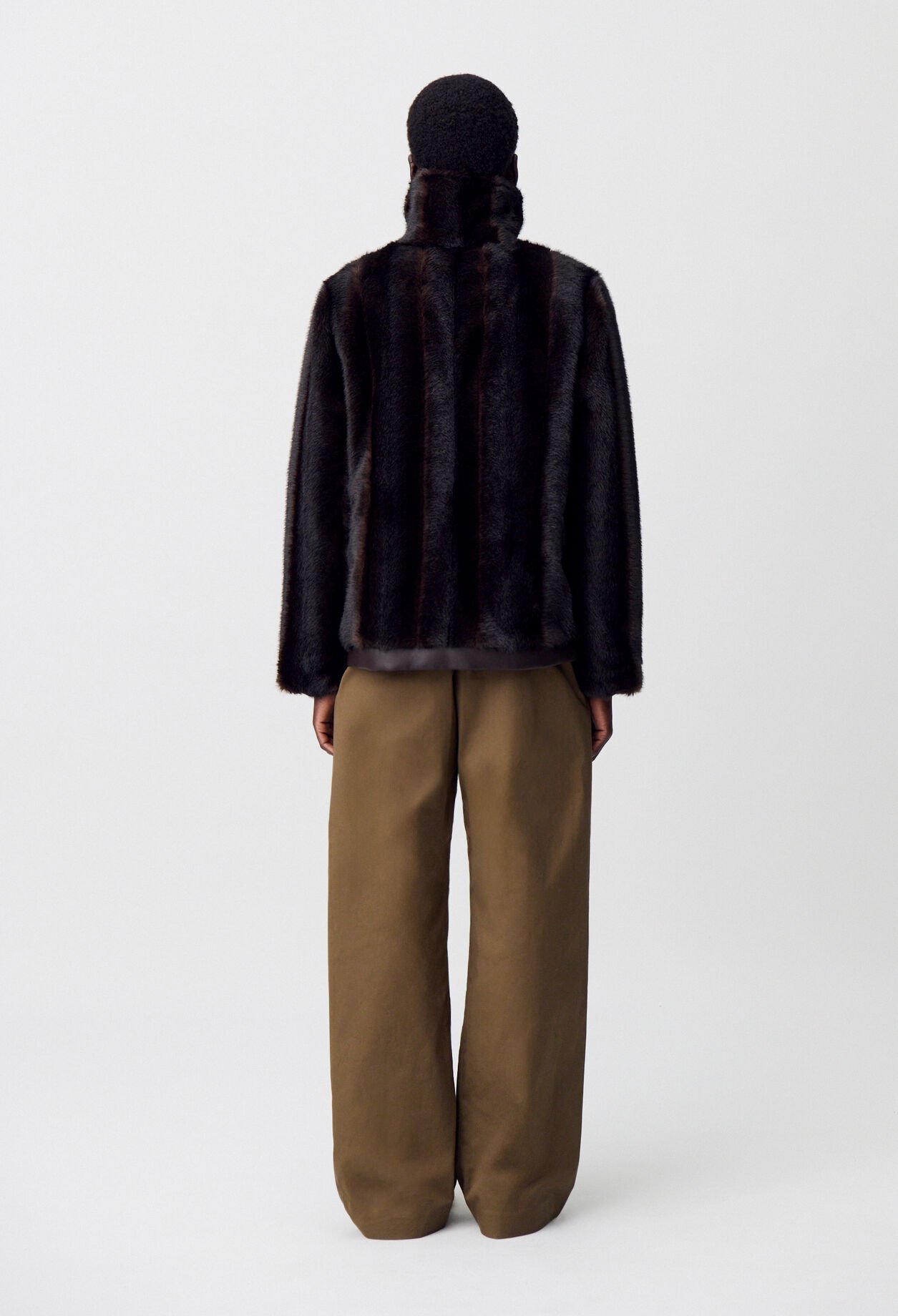 Faux fur coat