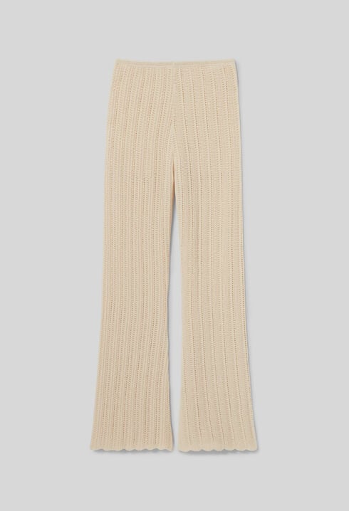 Crochet Detail Flowing Trousers