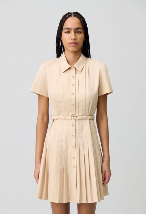 Short buttoned dress