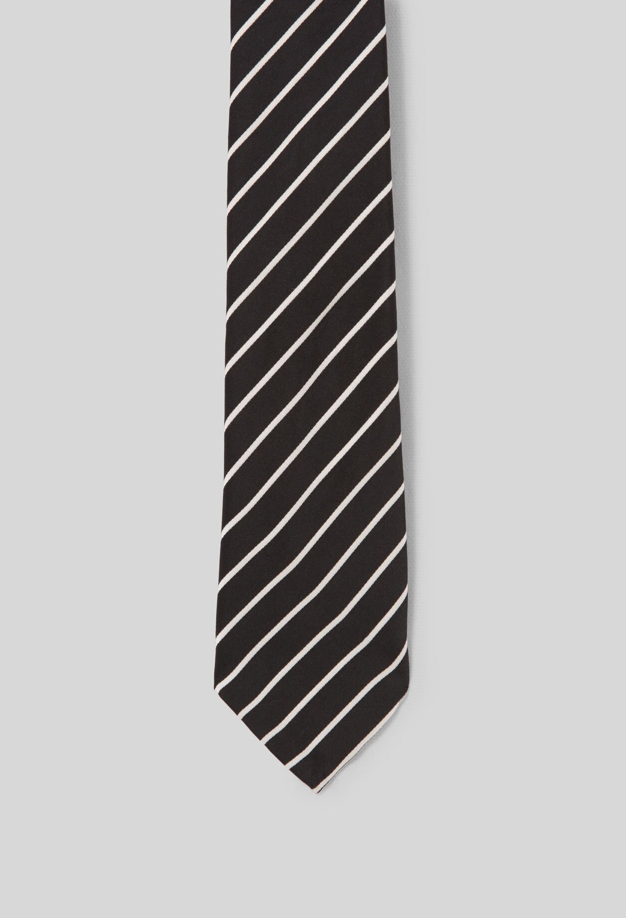 Slim striped tie