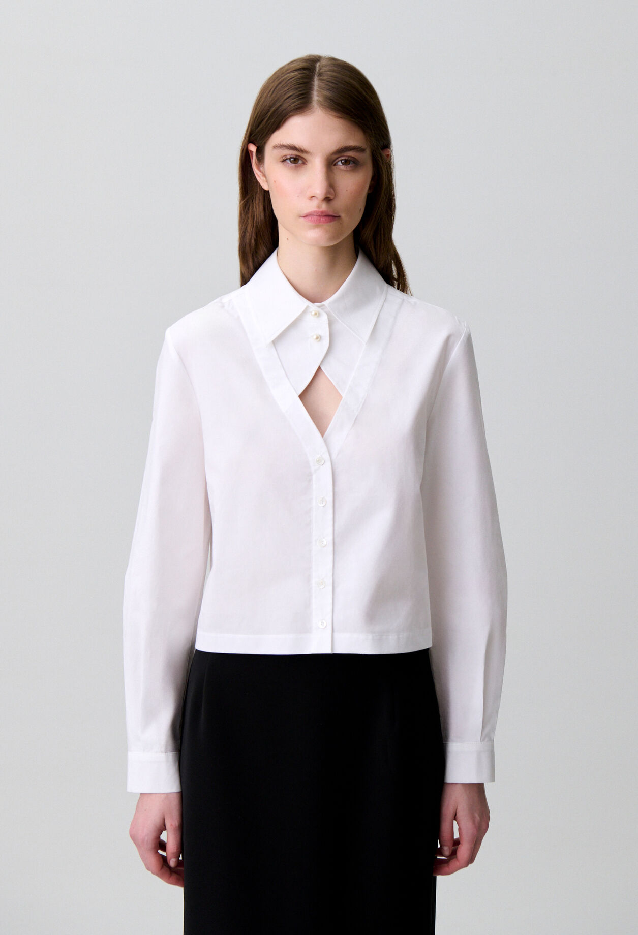 Cotton poplin shirt