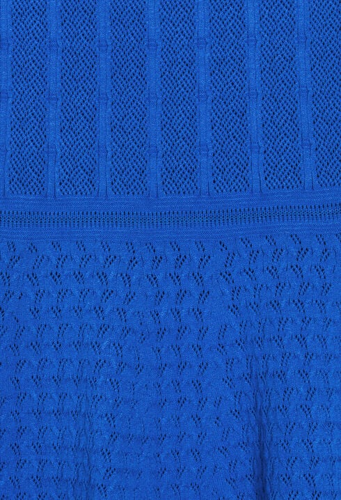 Blue short knitted dress