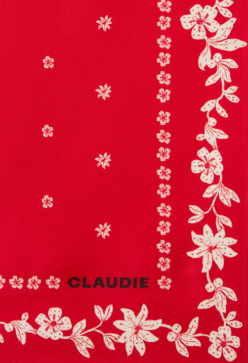 Red square scarf