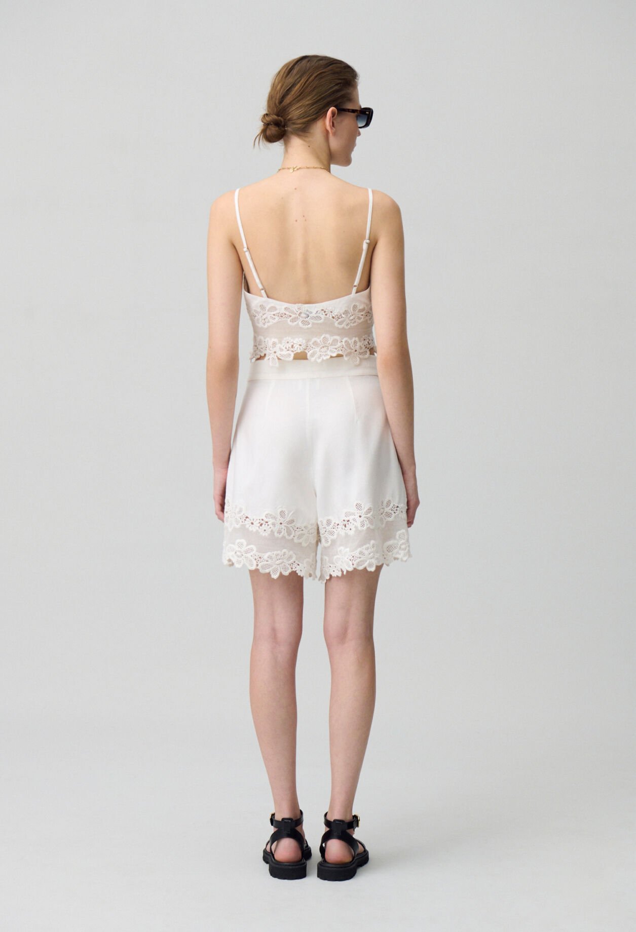 Embroidered Plus Size Shorts