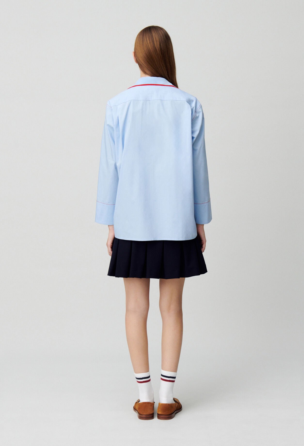 Oversized contrast shirt