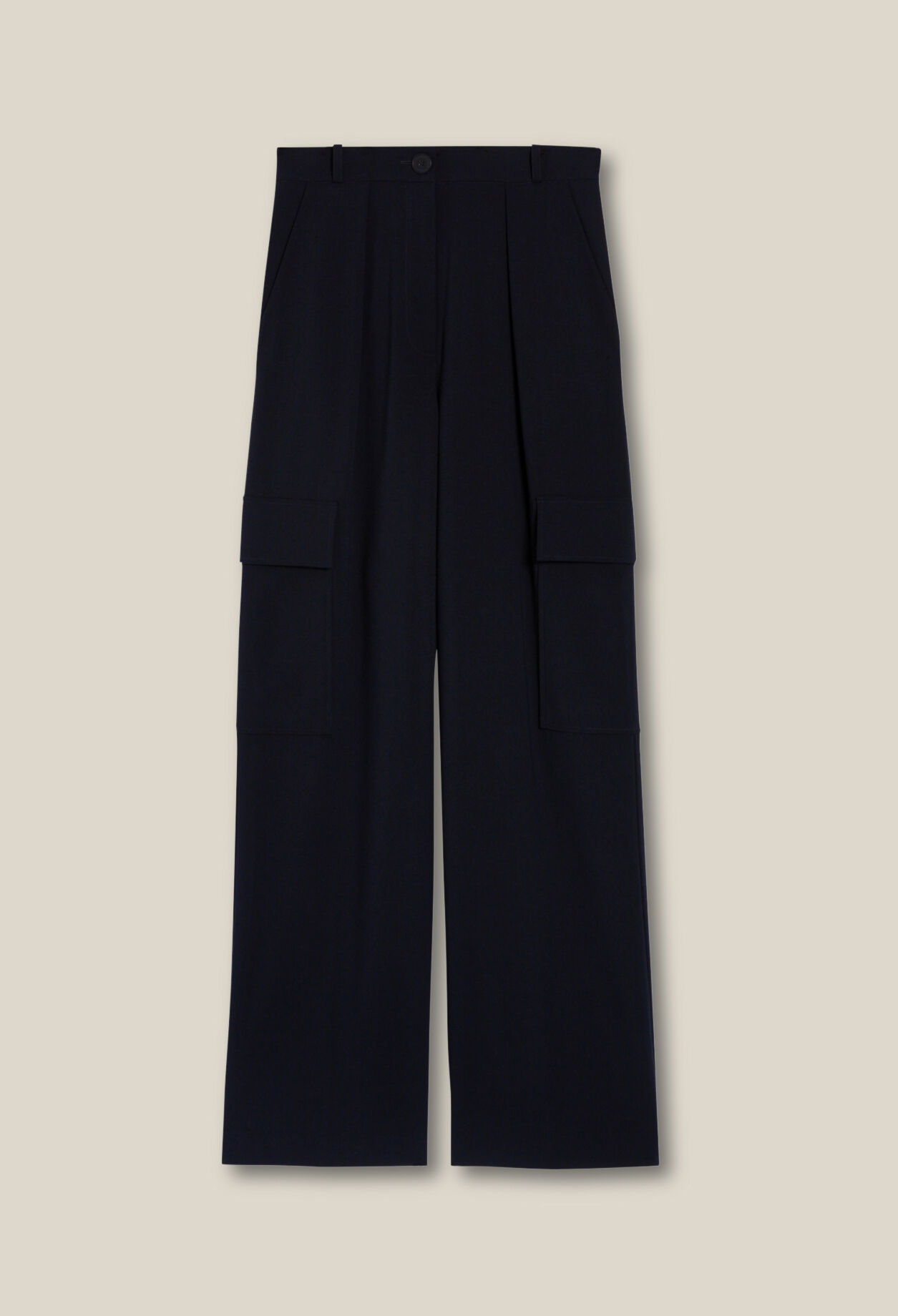 Navy cargo trousers