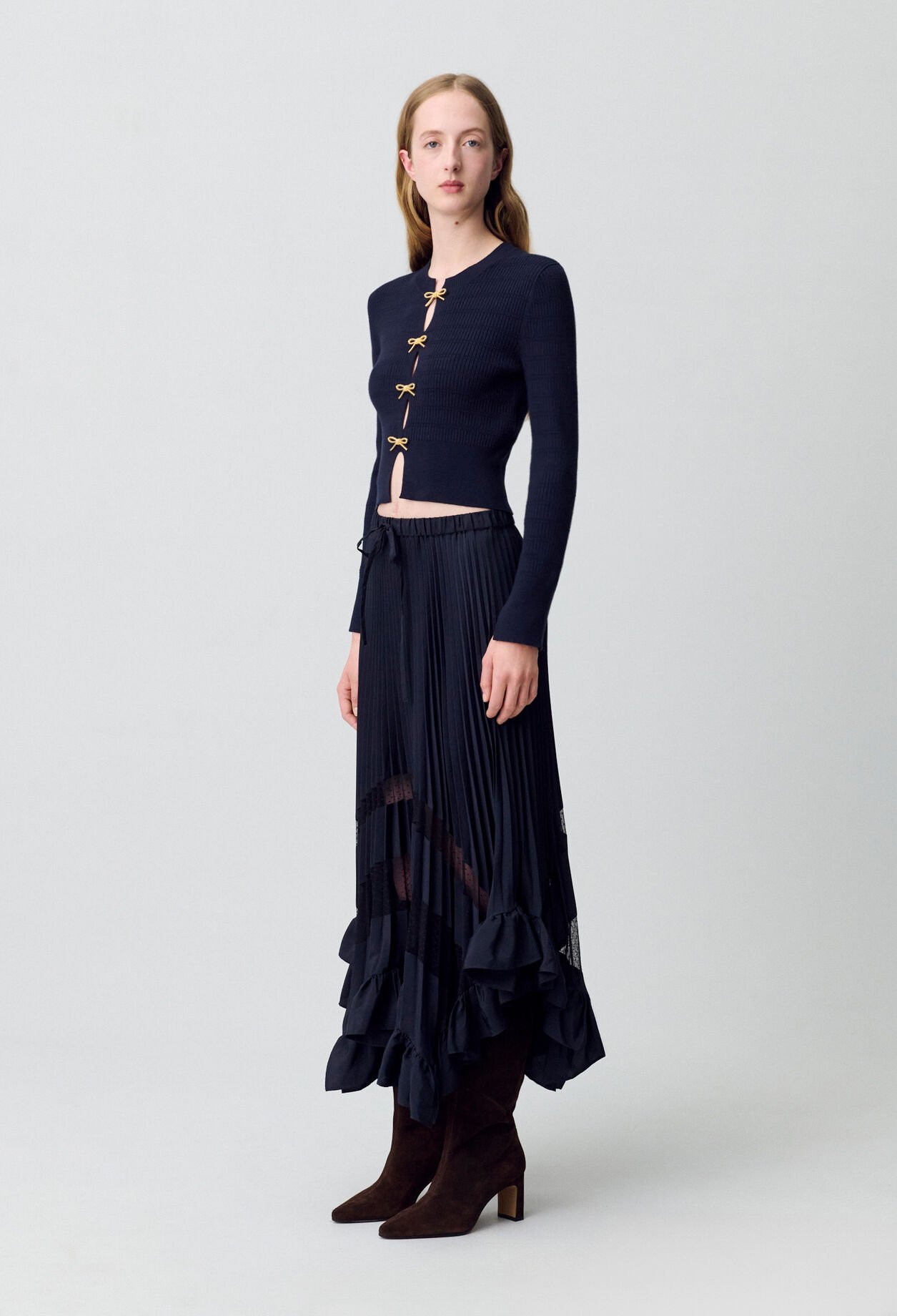 CLAUDIE PIERLOT★JUPE MIDI スカート CLAUDIE PIERLOT☆JUPE MIDI スカート