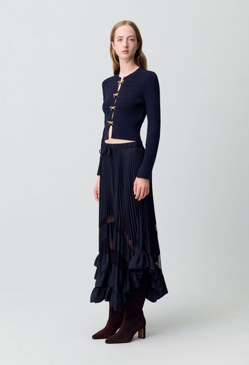Midi pleated skirt 