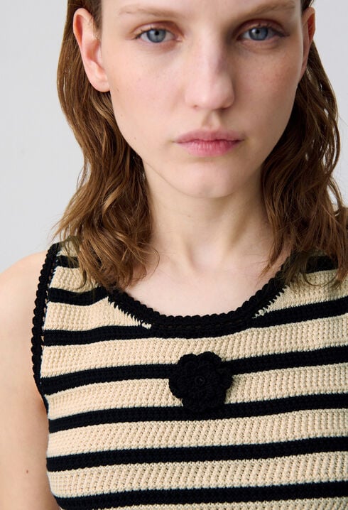 Striped Crochet Top