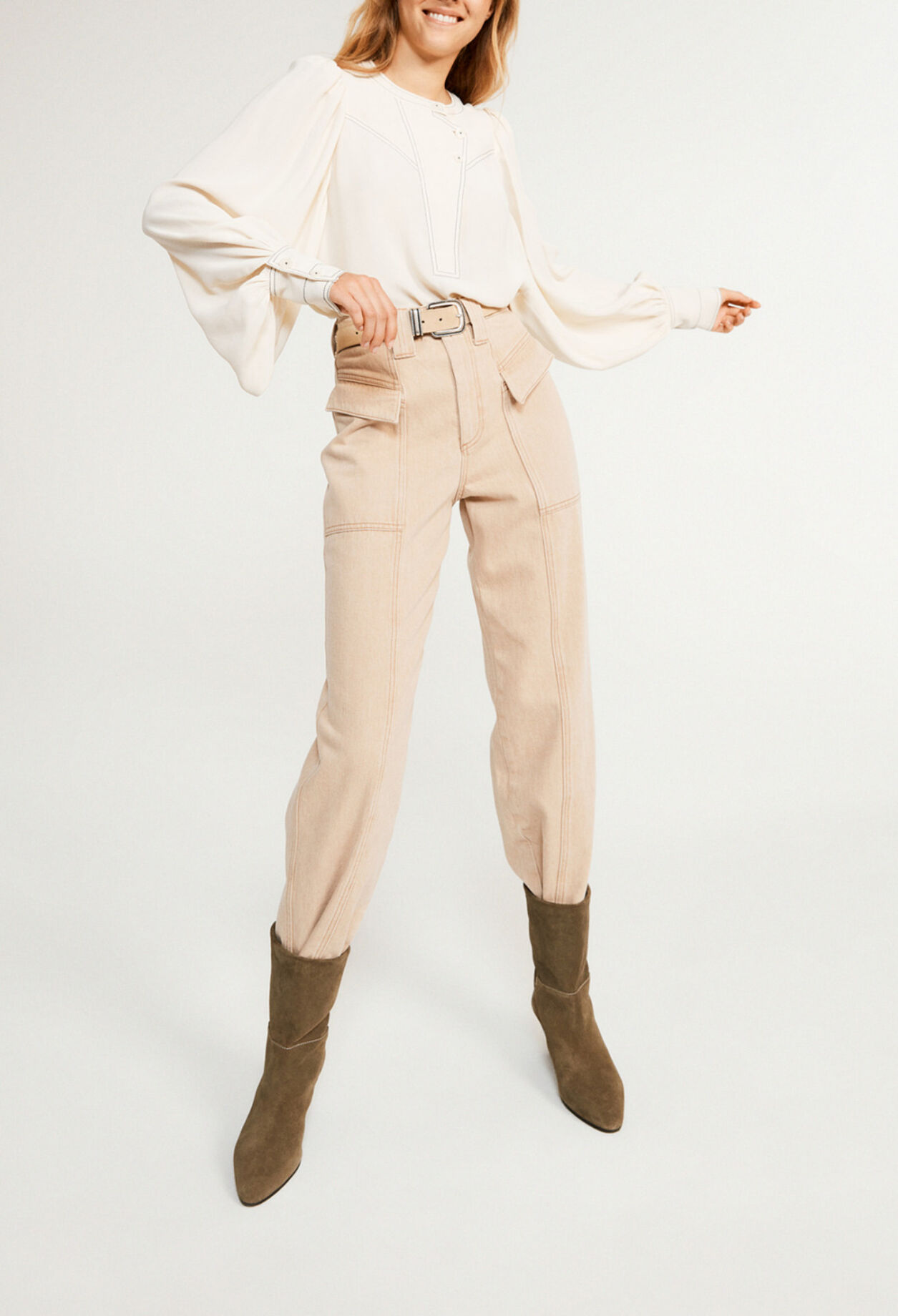 Slightly baggy straight-cut jeans