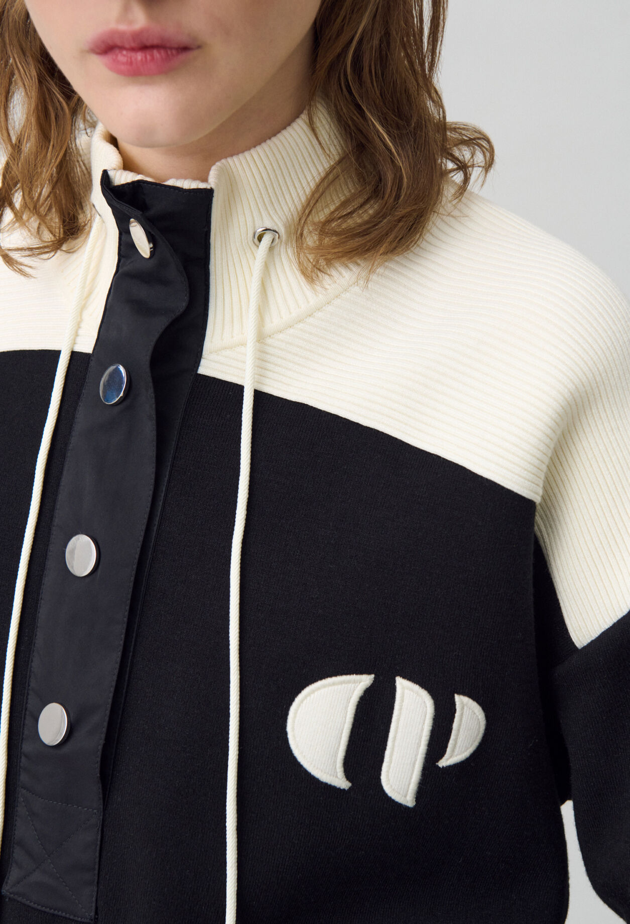 Minimum half-zip sweatshirt for women | Claudie Pierlot
