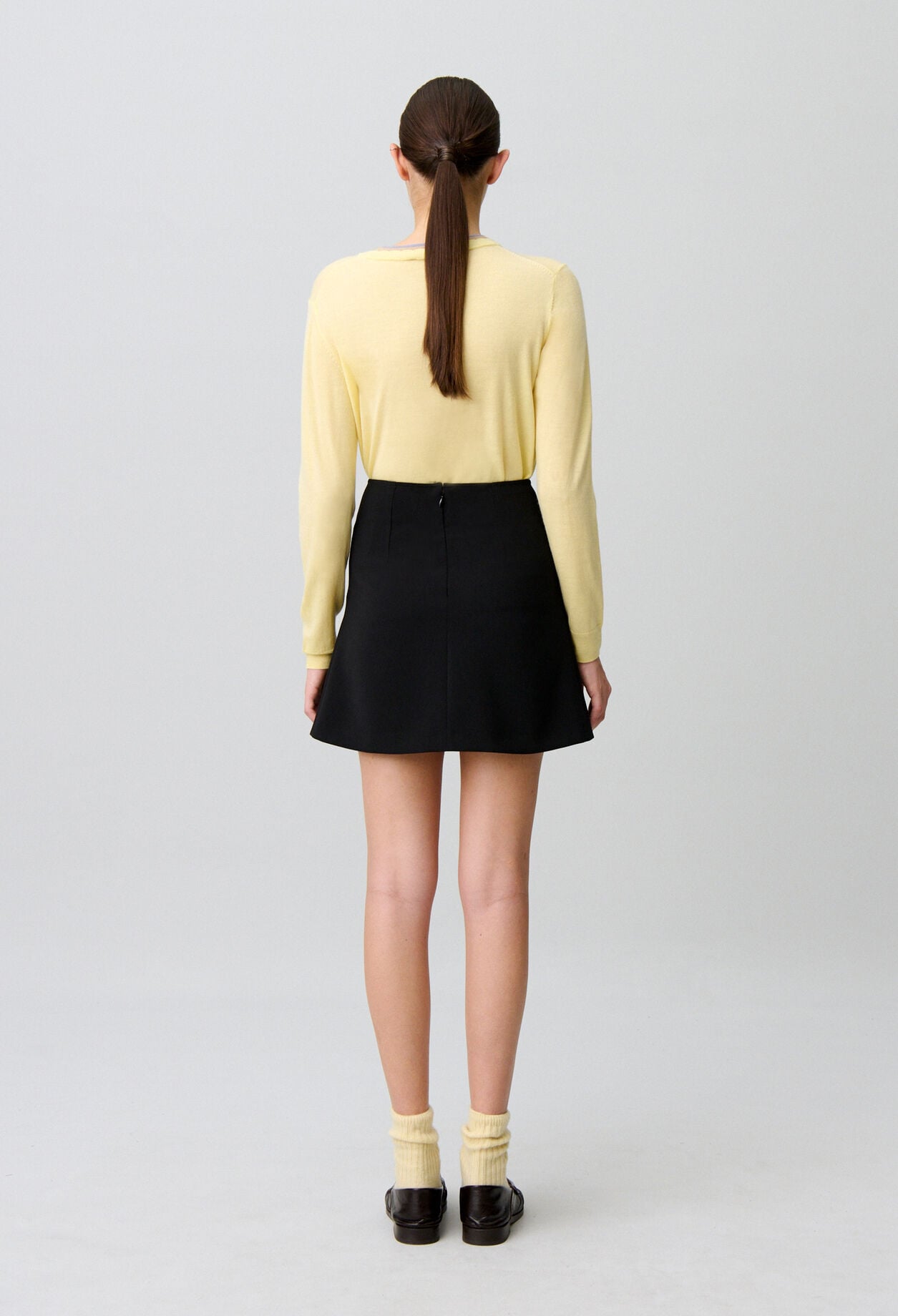 Short flared skirt