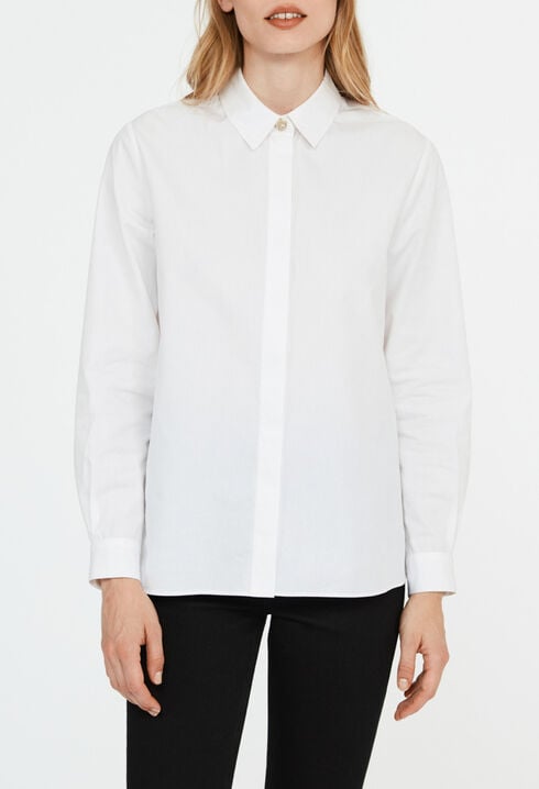 Chemise blanche classique coton