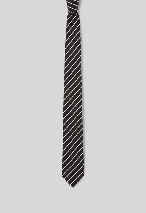 Slim striped tie