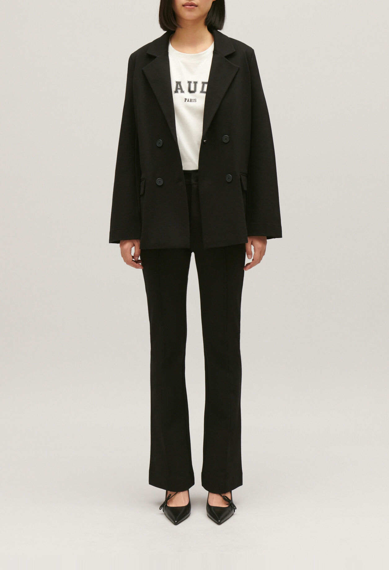 Black oversized suit jacket