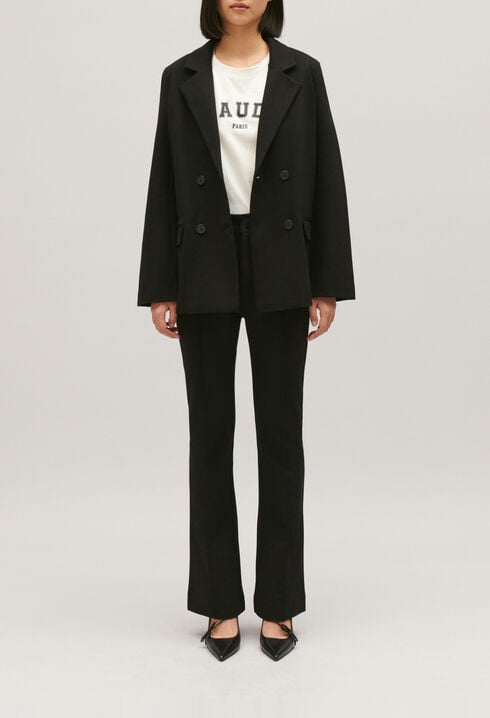 Black oversized suit jacket