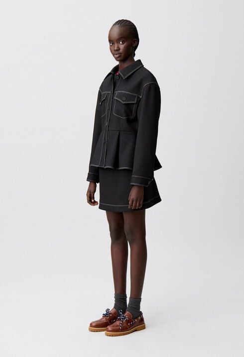 Fitted peplum jacket