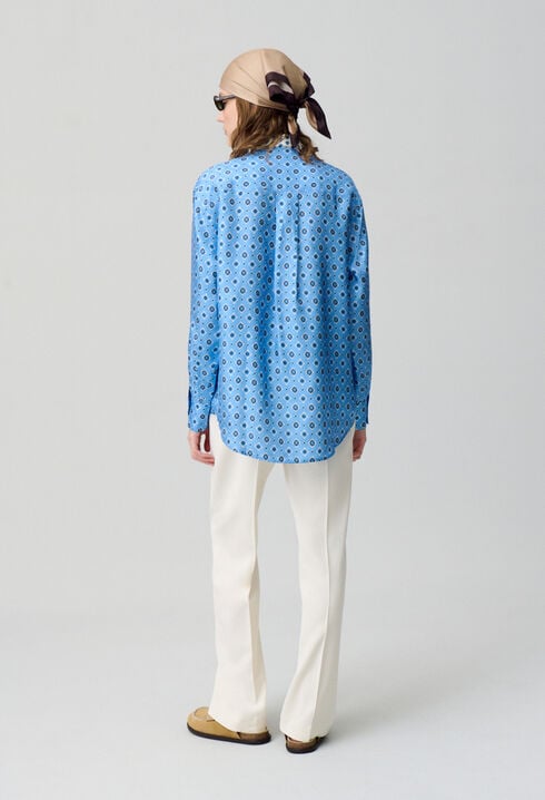 Straight-fit silk shirt