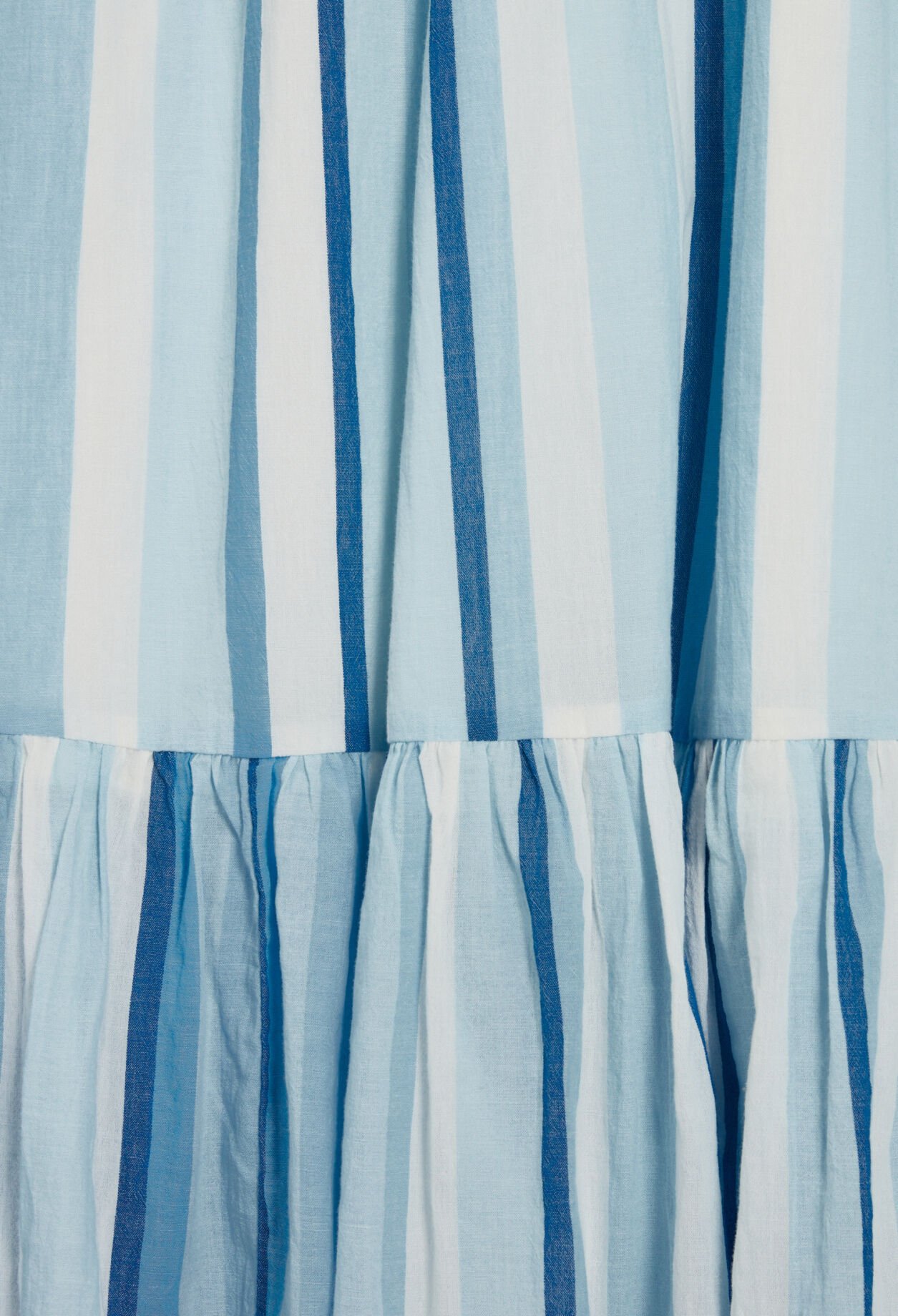 Long blue striped dress