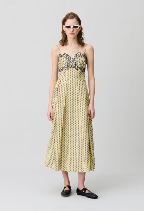 V-neck maxi dress