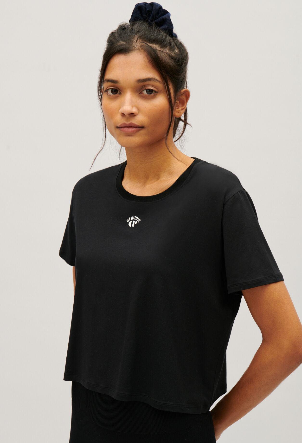 Claudie x Circle cropped T-shirt
