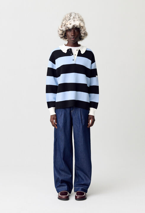 Striped Polo Jumper