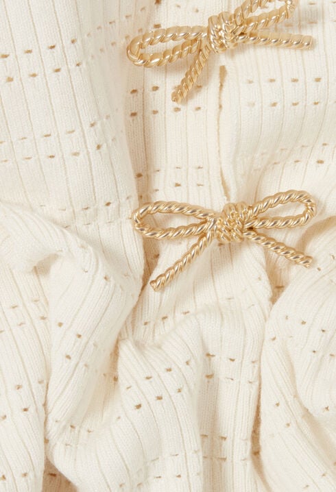Knot Detail Knit Bodysuit