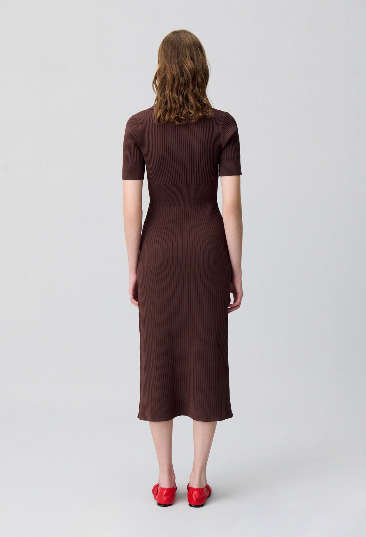 Mid-length knitted dress