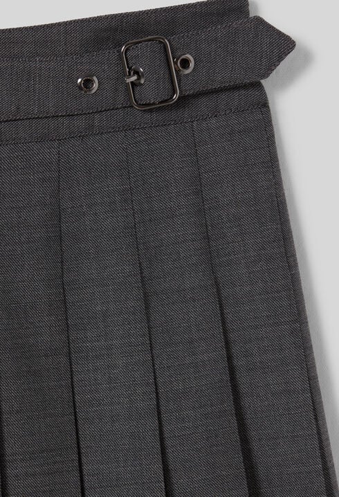Pleated mini skirt