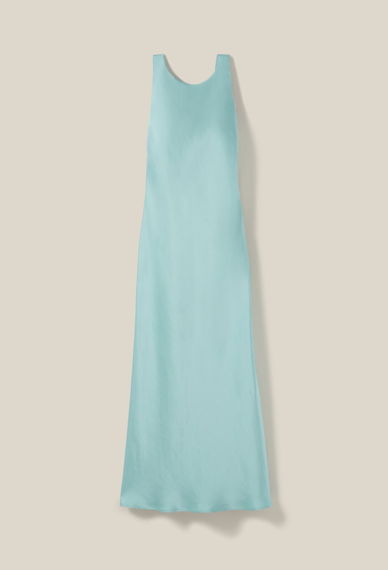 Long satin dress