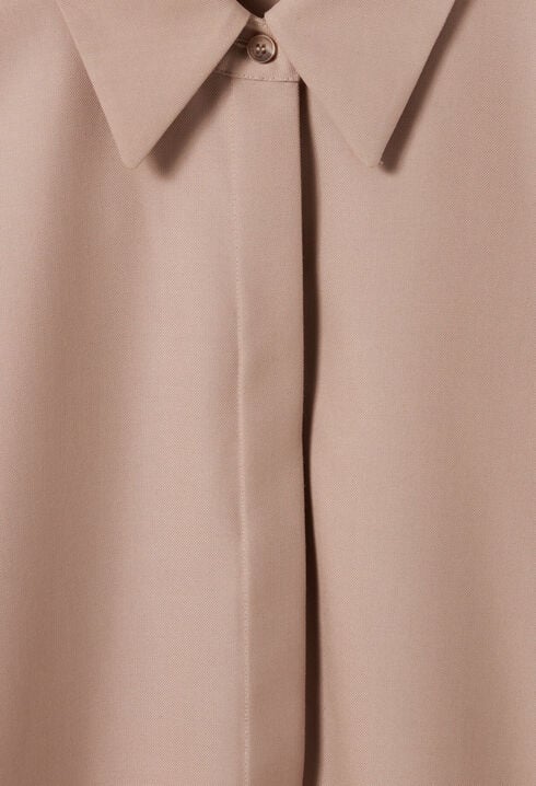 Pleated Oversized Shirt