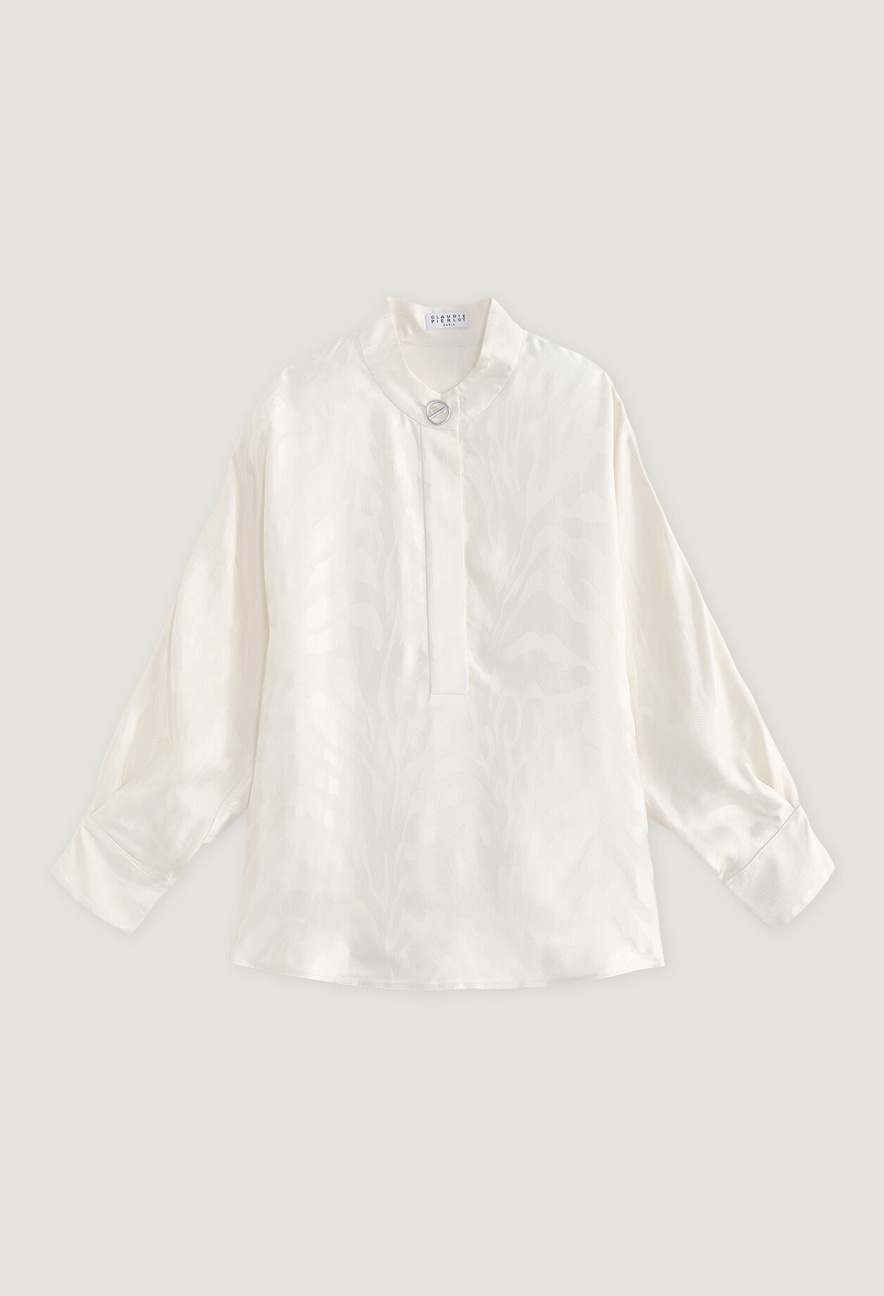 Cream satin blouse