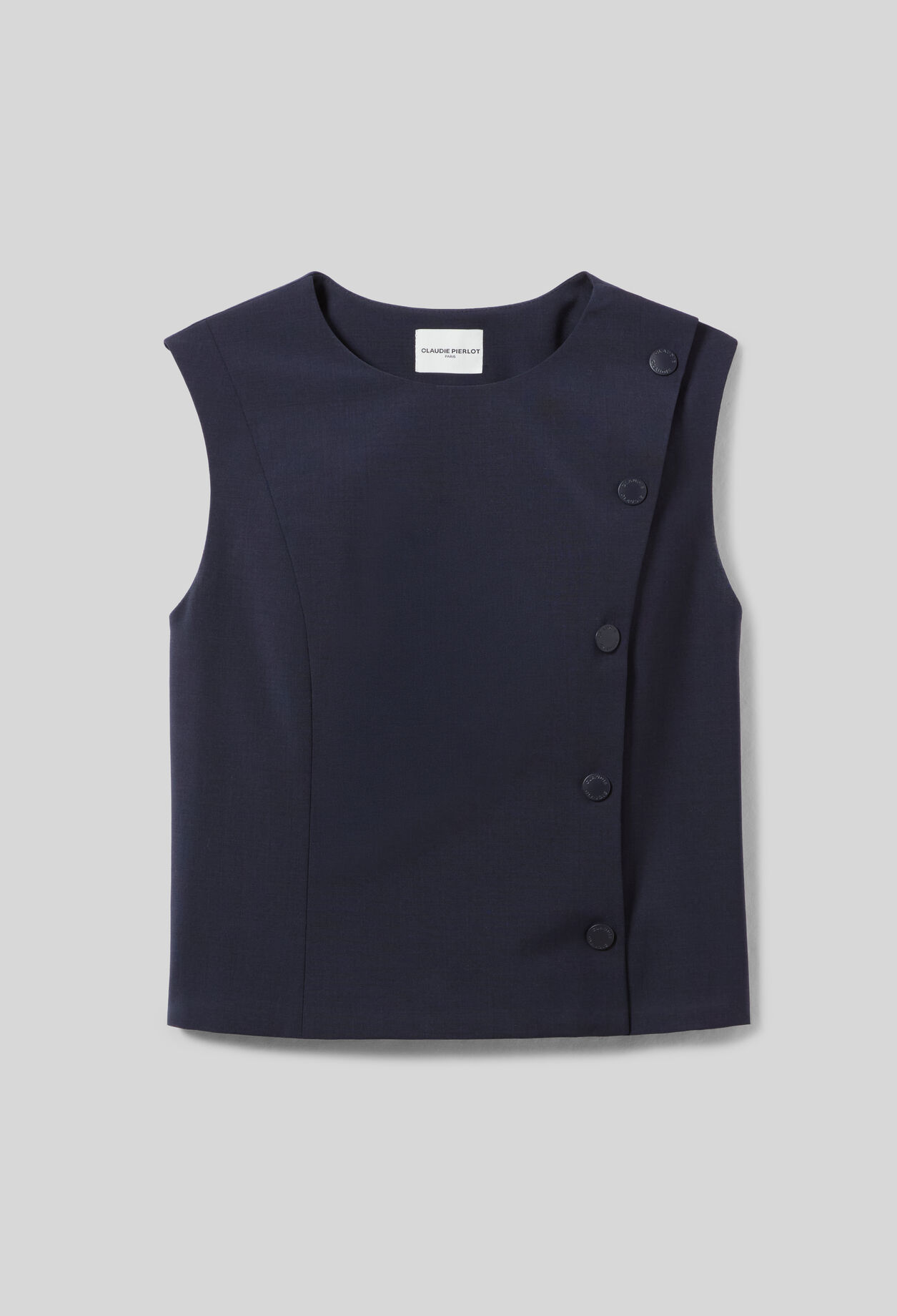 Fitted sleeveless top