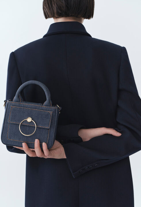 Mini Anouck denim chain bag